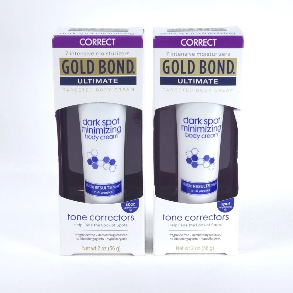 2pk Gold Bond Ultimate DARK SPOT MINIMIZING‎ BODY CREAM Tone Corrector 2 oz NEW